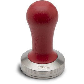 Lelit PLA471R Tamper for LELIT57 Filter, Stainless Steel, Red Wooden Handle