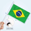 Anley Brazil Mini Flag 12 Pack - Hand Held Small