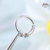 Melighting 20G Butterfly Nose Hoop Ring 925 Sterling Silver Nose