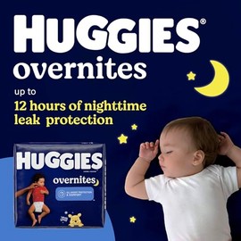 HUGGIES Huggies Overnites Size 5 Overnight Diapers (27+ lbs), 50 Ct, Packaging May Vary