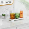 Luxspire Bathroom Vanity Tray, Resin Toilet Tank Tray, Kitchen Trays,