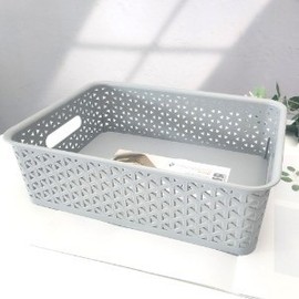 Rattan Basket Gray No. 5 6355 Organizing Plastic Basket Toy Wardrobe 5ea