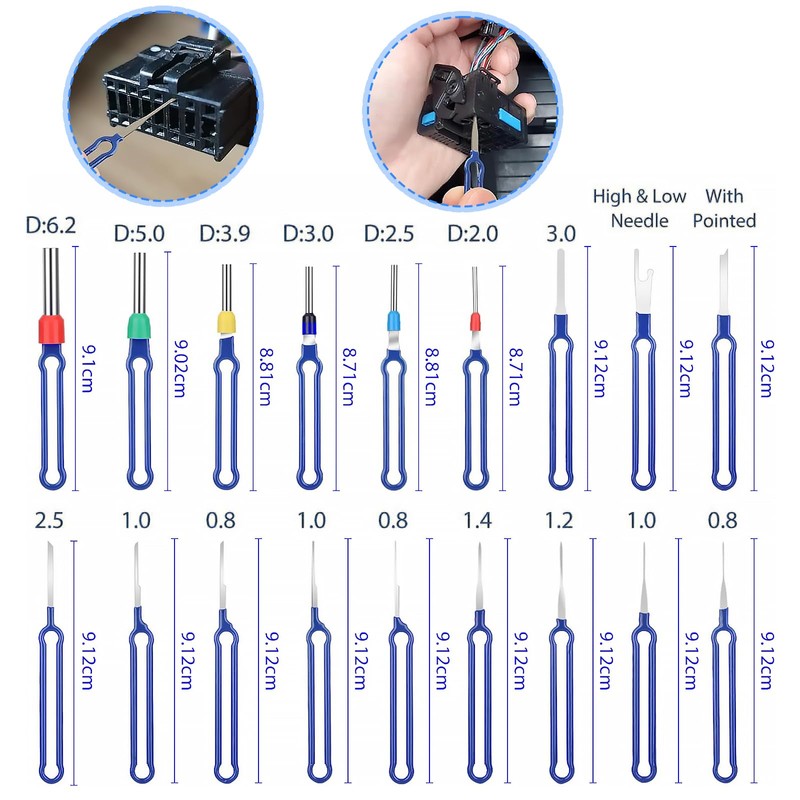 Yuiturt 36 Pcs Upgraded Terminal Removal Tool Kit, Pin Extractor