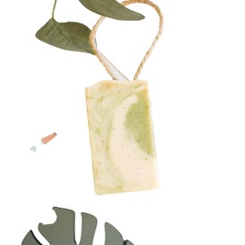 Soap On A Rope - Breathe - Plastic Free - Vegan - Palm Free - Handmade in Devon UK (SW England)