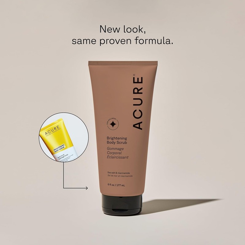 Exfoliante Corporal con Sal Marina y Niacinamida Acure 117 ml