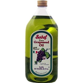 Sadaf Pure Grapeseed Oil - Grape Seed Oil for Cooking & Baking - Healthy Cooking Oil - High Smoking Point - Italian Cuisine - Kosher & Natural - 2L Bottle