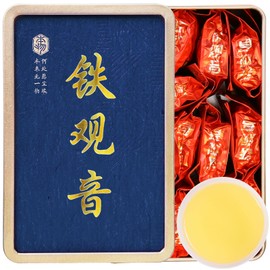 XIXICHA Tie Guan Yin Tea Oolong Loose Leaf 128g/4.5oz 8g*16bags Tieguanyin Chinese Tea Iron Goddess of Mercy from Anxi Fujian Core Area Orchid Aroma 铁观音 福建安溪 兰花香