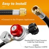 NUPICK 12FT 0-30 PSI Adjustable High Pressure Propane Regulator with