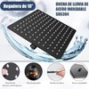 Regadera de Ducha para Baño Negro 10 Pulgadas,Combo con Cabezal