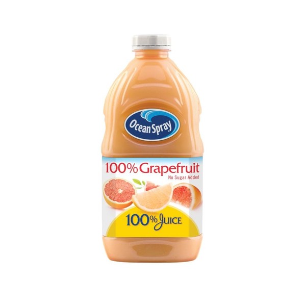 Ocean Spray 100% Juice, Grapefruit, 60 Ounce Bottle (Pack of 8)
