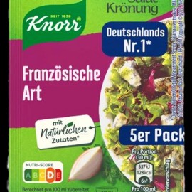 Undisclosed Knorr Salat Kroenung Franzoesische Art (French) 5 Pack