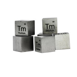 Thulium Metal 10mm Density Cube 99.9% for Element Collection USA SHIPPING