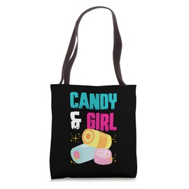 Cute Candy Girl Shirt Sweet Tooth Rainbow Cotton Candy Shirt Tote Bag