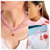 FASHEWELRY 30Pcs Resin Dessert Pendants 3D Imitation Food Charms Strawberry