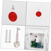Operitacx 1 Set Emergency Button Switch Flashing Bell Stop Press