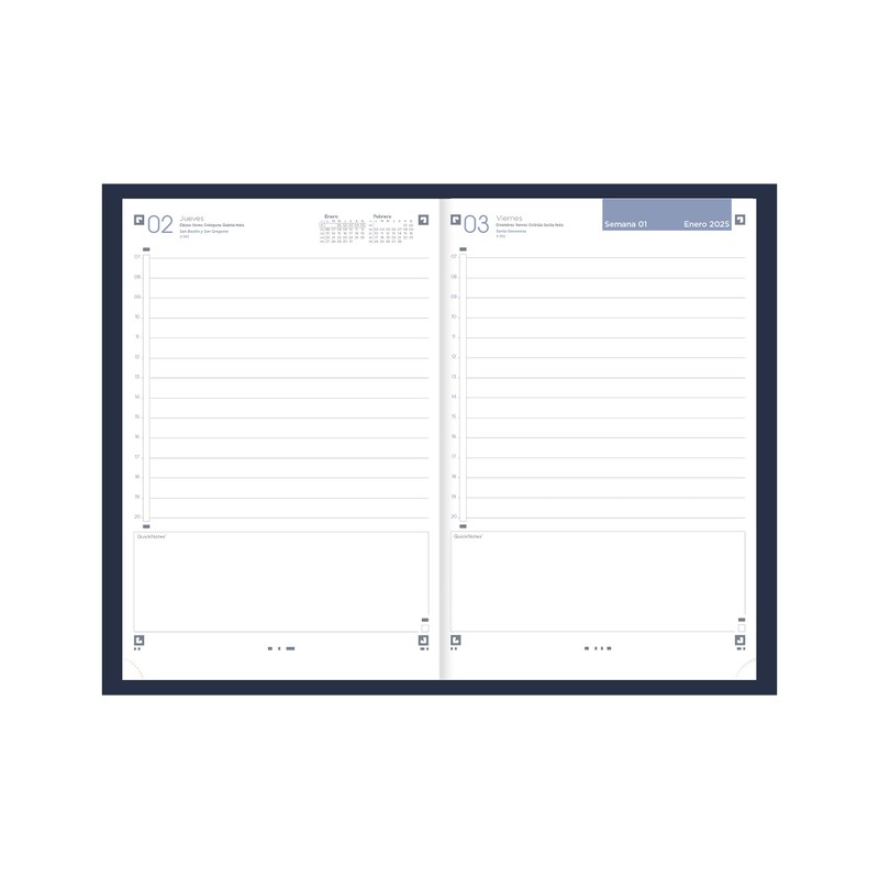 Oxford Classic 2024 Day Per Page Diary A5 Extra Hard