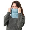 DonDon Women's Winter Scarf Knitted Scarf Loop Scarf Tube Scarf,