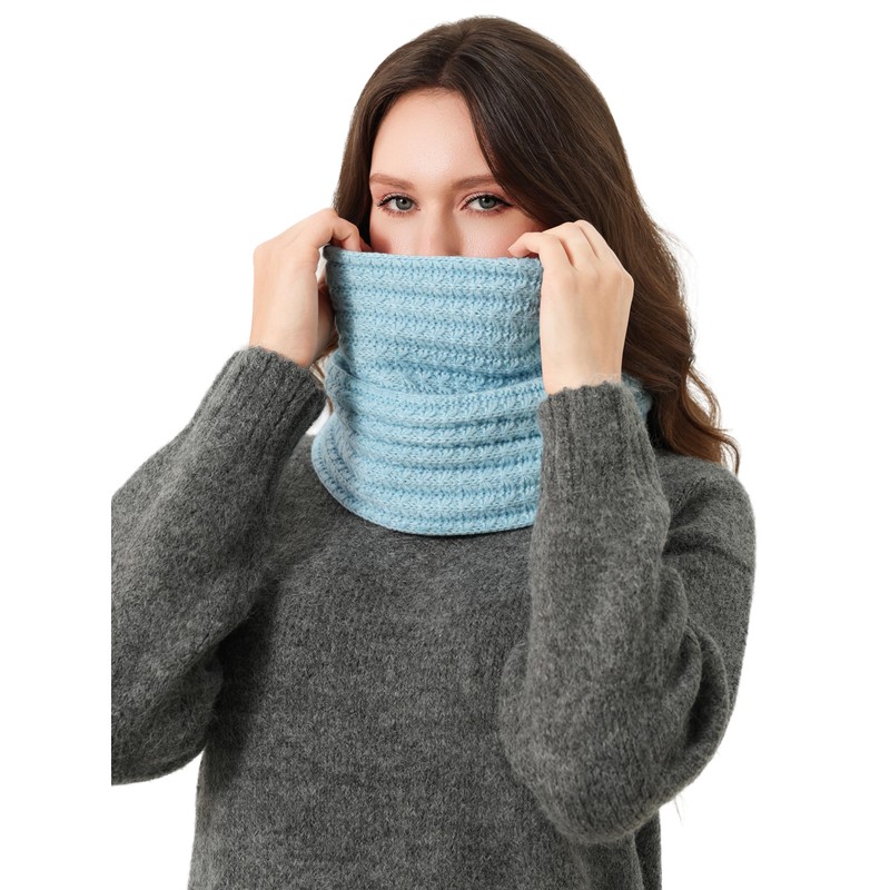 DonDon Women's Winter Scarf Knitted Scarf Loop Scarf Tube Scarf,