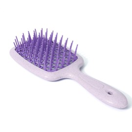 Detangling Hair Brush Wet & Dry Vented Detangling Hair Brush Vented Wet Hair Brush for Women Glides Through Tangles Heating Brush for Wet, Thick, Curly, Straight Hair(Purple/Dark Purple)