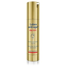 Lubex anti-age day rich – Reichhaltige Tagespflege mit Peptiden und Hyaluron, polstert feine Linien, stärkt Elastizität, antioxidativer Schutz, ideal für trockene und reife Haut, 50ml