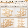 Juexica Wooden Wine Rack Stackable Modular Wine Storage for Inside