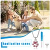 NBEADS Pet Cremation Jewelry for Ashes, Paw Print Pet Urn