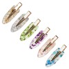 EZ PEACH Non-marking Bangs Clips, Tortoise Shell Style, 6 Pieces,