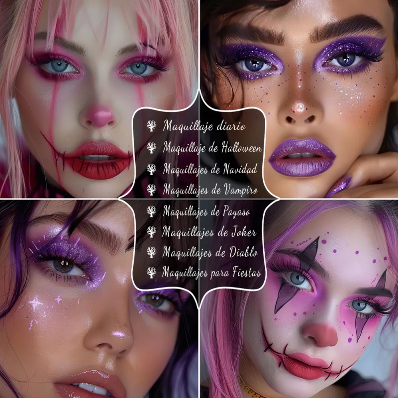 Paleta de Sombras Ucanbe Purple Witch 15 Tonos Mate Brillante
