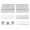Blackout Blind Accessory,12Pair Magnetic Closure With Adhesive(Metal Board With Adhesive+Magnetic