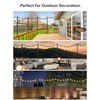 2 Pack String Light Poles for Deck, 5Ft Heavy-Duty Metal