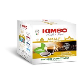 Kimbo 50 Cialde Caffè Compostabili ESE, Amalfi 100% Arabica