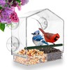 Mrcrafts Window Bird Feeder for Outside with Strong Suction Cups,