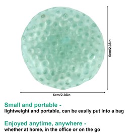 lasuroa Handmade Pressure Relief Balls, Crunchy Squish Ball with Noisy Sound Sensory Anxiety Relief Toy for Women Men Fun Fidget Toy for School Home Office