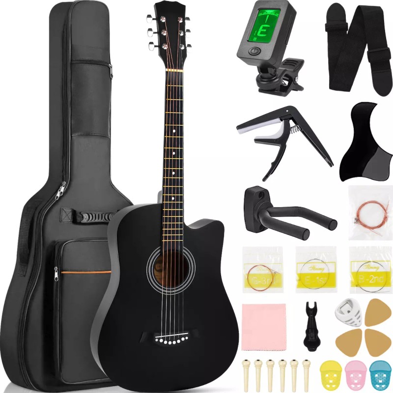 Deecsevn Guitarra criolla clásica Deecsevn 6 38in para diestros Color