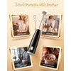 Milk Frother Handheld,Portable Electric Drink Mixer&Wand,Egg Whisk-Black
