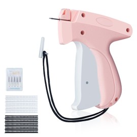 Quickly Clothing Fixer, Mini Stitch Tagging Gun for Clothing Quilt Fixation Comes with 5 Needles、500 Black & 500 White 5mm Mini Fasteners, Stitch Gun for Clothes Instant Button Garment Connector
