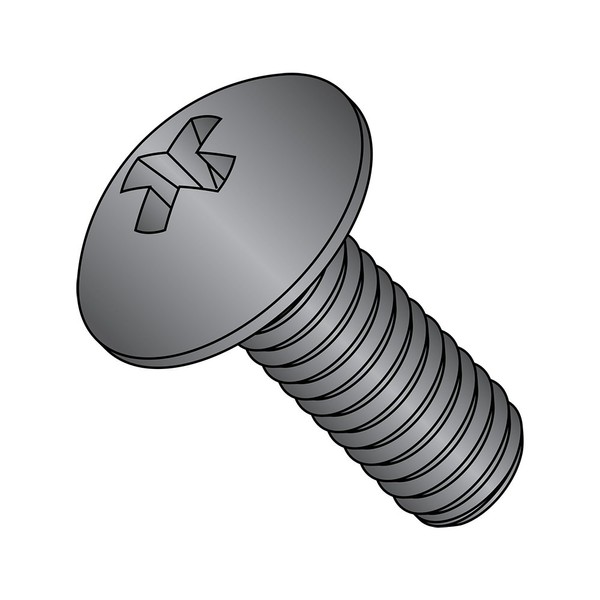 Small Parts 0805MPTB Steel Truss Head Machine Screw, Black Oxide