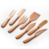 A · HOUSEWARE Copper Cheese Knives Set 7 Pieces Stainless