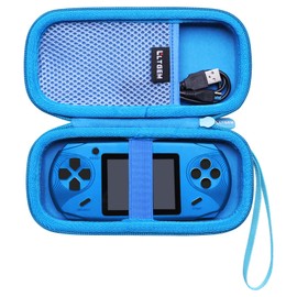 LTGEM Case Compatible with Beijue/TaddToy 16 Bit Handheld Games, Blue(Case Only)