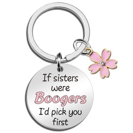 Cxulquvs Mothers Day Gifts for Sister Funny Sister Keychain for Women Sisters Gifts From Sister Best Sister Birthday Gift Ideas for Big Little Sisters From Sisters Adult