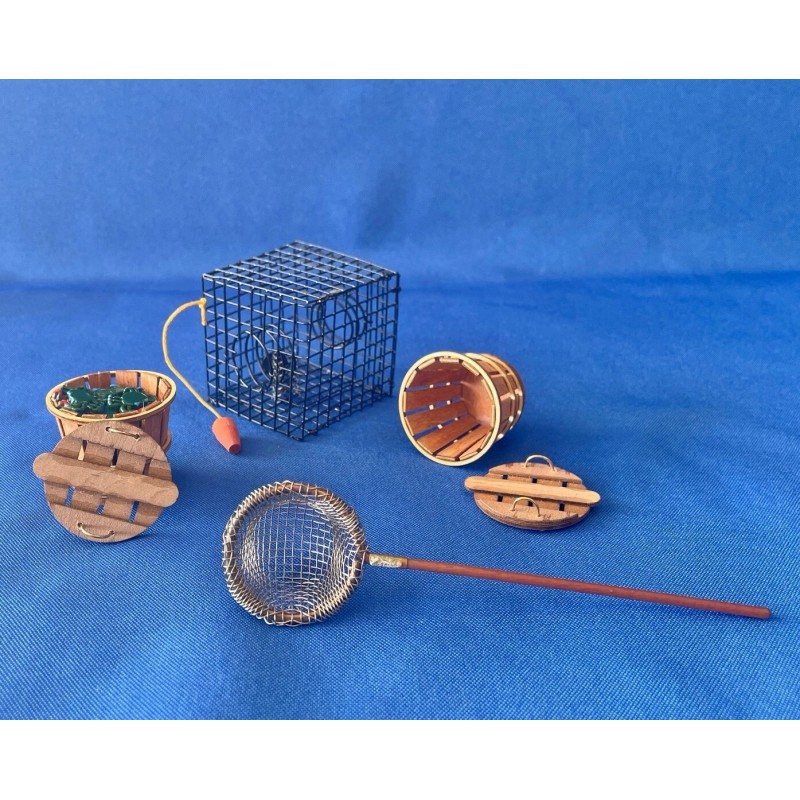 Blackway Boat Models MINIATURE CRABBING KIT - TRAP, NET &