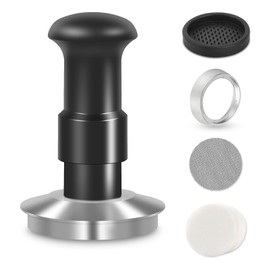 YITIHOME Espresso Accessories Kit, Double Spring Loaded 54mm Coffee Tamper Tool Espresso, Dosing Funnel, Puck Screen and Paper Filter, Fits Espresso Machines and 54mm Portafilter