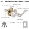 Brigligh High-Security Stainless Steel Door Handle with Lock and Key,