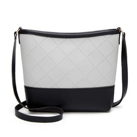 Donaly Women's Shoulder Bag, Messenger Bag, Mini Crossbody Pochette, Lightweight, Leather, gray