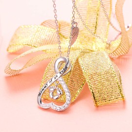 Ladytree Sterling Silver Loss Miscarriage Mother Stillborn Infant Loss Memorial Sympathy Pregnancy Gift Engraved Mommy of an Angel Pendant Necklace Infinity Jewelry for Mom Daughter