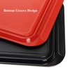 DEAYOU 2 Pack Grilling Prep and Serve Trays, Melamine Serving