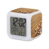 Fabulous Alarm Clock Cube Illuminated White - Shell Starfish Sand