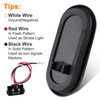 Partswcgg 4Pcs 6" Inch Oval Amber Led Strobe Lights 24LED