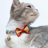 Blueberry Pet 3 Patterns Holiday Celebration Cat Collars