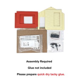 Cool Beans Boutique 1:18 Scale Do-It-Yourself Dollhouse Kit (Pink - Frame Only)